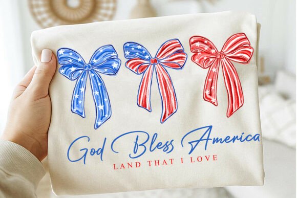 4th of July PNG God Bless America Illustrations