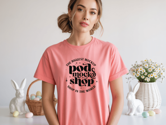 Bella Canvas 3001 Easter T-shirt Mockup — Product Mockups