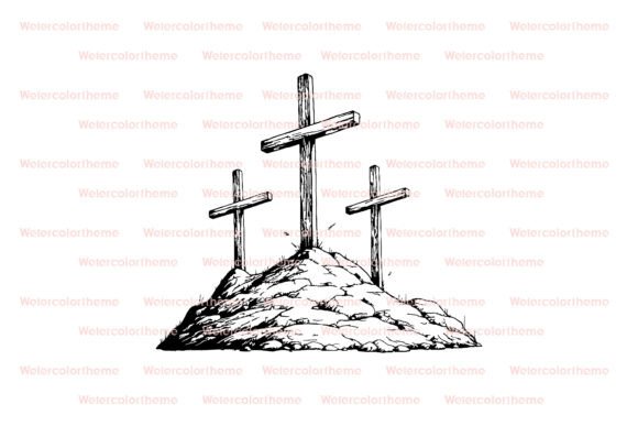 Calvary Crosses SVG for Crafts