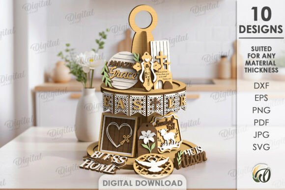 Christian Tiered Tray Decors Bundle for Other Home Decor