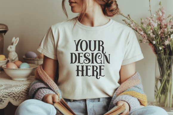 Comfort Colors 1717 Easter TShirt Mockup