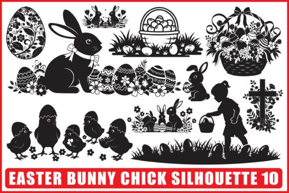 Easter Bunny Chick SVG Bundle