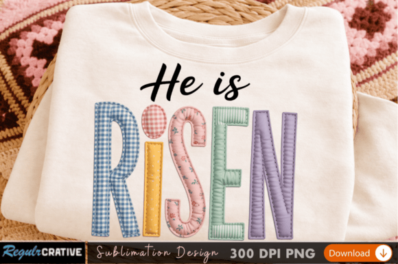 He is Risen Sublimation PNG Design: Illustrations for Local Branding