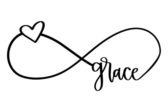 Infinity Heart Grace: Crafts Graphic Design Asset