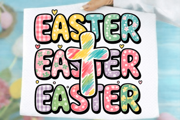 Pastel Easter Cross Christian Png