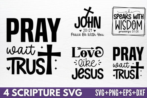 Scripture Designs SVG: 4 Crafts-Focused SVGs