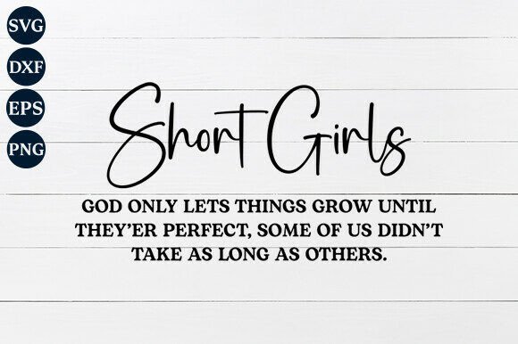 Short Girls SVG for Crafts & Creative Design