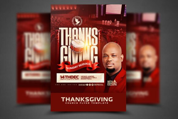 Thanksgiving Church Flyer Psd Graphic Templates