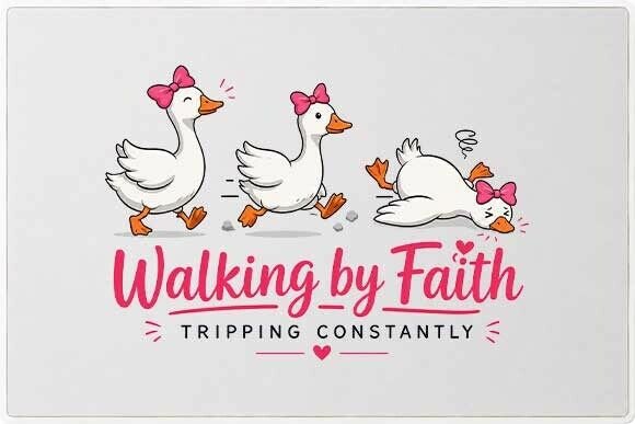 Walking by Faith Goose Graphic PNG