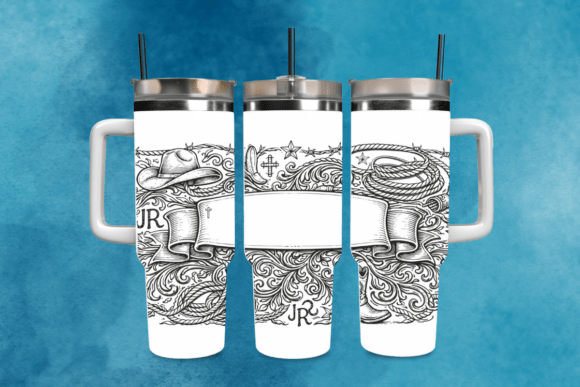 Western Faith Tumbler Laser Wrap SVG